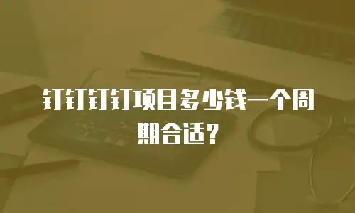 钉钉钉钉项目多少钱一个周期合适？