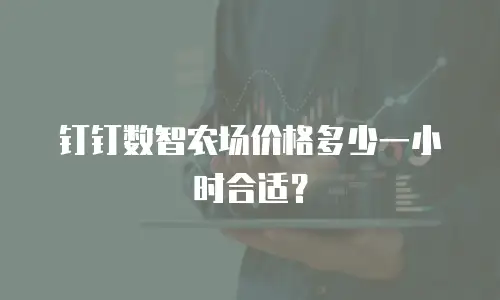 钉钉数智农场价格多少一小时合适？