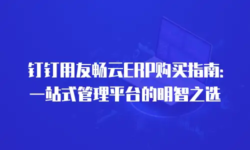 钉钉用友畅云ERP购买指南：一站式管理平台的明智之选