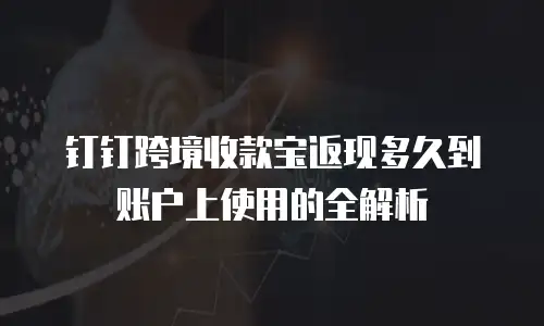 钉钉跨境收款宝返现多久到账户上使用的全解析