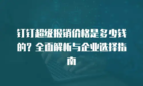 钉钉超级报销价格是多少钱的？全面解析与企业选择指南