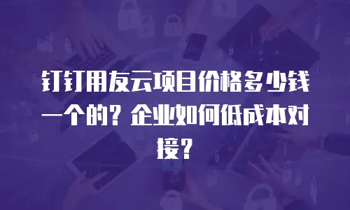 钉钉用友云项目价格多少钱一个的？企业如何低成本对接？