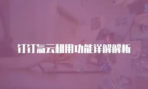 钉钉氚云租用功能详解解析