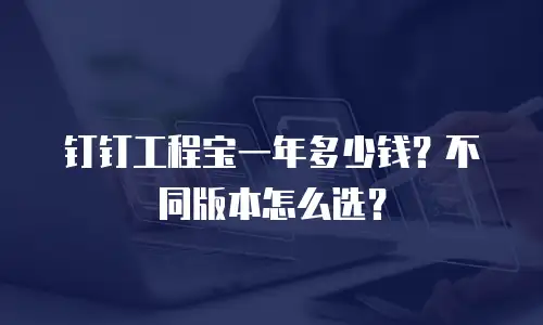 钉钉工程宝一年多少钱？不同版本怎么选？