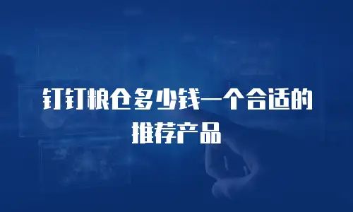 钉钉粮仓多少钱一个合适的推荐产品