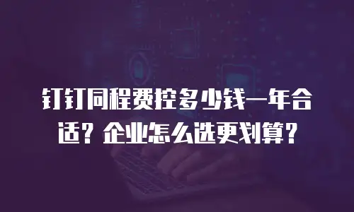 钉钉同程费控多少钱一年合适？企业怎么选更划算？