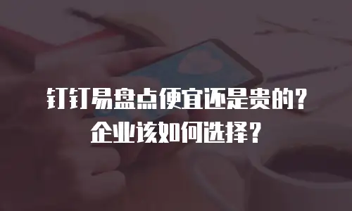 钉钉易盘点便宜还是贵的？企业该如何选择？
