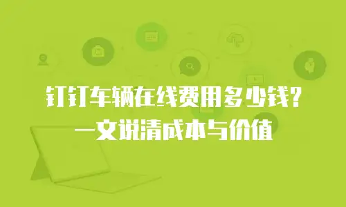 钉钉车辆在线费用多少钱？一文说清成本与价值