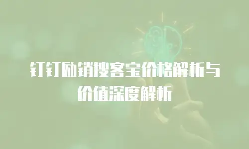 钉钉励销搜客宝价格解析与价值深度解析