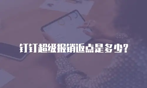 钉钉超级报销返点是多少？