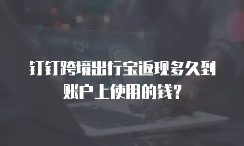 钉钉跨境出行宝返现多久到账户上使用的钱？