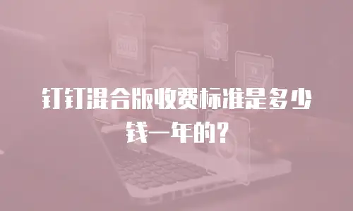 钉钉混合版收费标准是多少钱一年的？