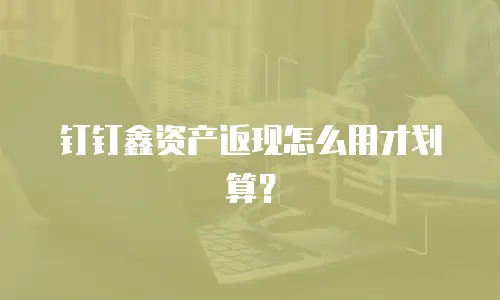 钉钉鑫资产返现怎么用才划算？