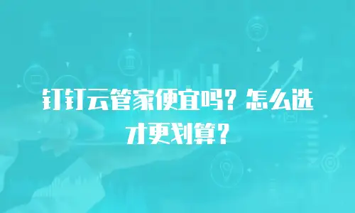 钉钉云管家便宜吗？怎么选才更划算？