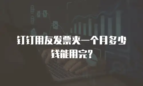 钉钉用友发票夹一个月多少钱能用完？