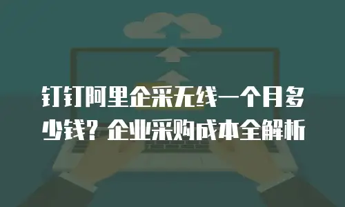 钉钉阿里企采无线一个月多少钱？企业采购成本全解析