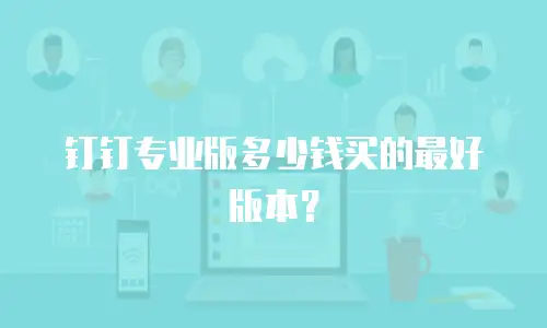 钉钉专业版多少钱买的最好版本？
