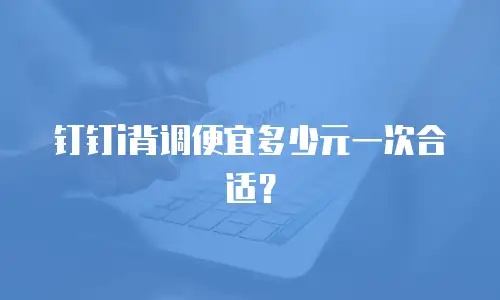 钉钉i背调便宜多少元一次合适？
