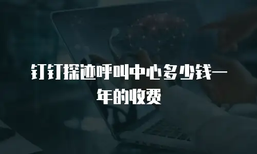 钉钉探迹呼叫中心多少钱一年的收费