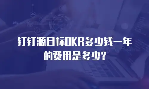 钉钉源目标OKR多少钱一年的费用是多少？