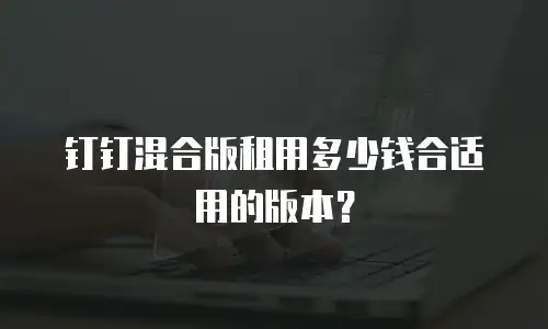 钉钉混合版租用多少钱合适用的版本？