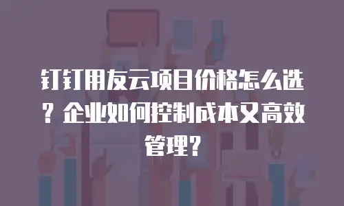 钉钉用友云项目价格怎么选？企业如何控制成本又高效管理？