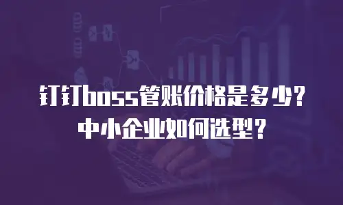 钉钉boss管账价格是多少？中小企业如何选型？