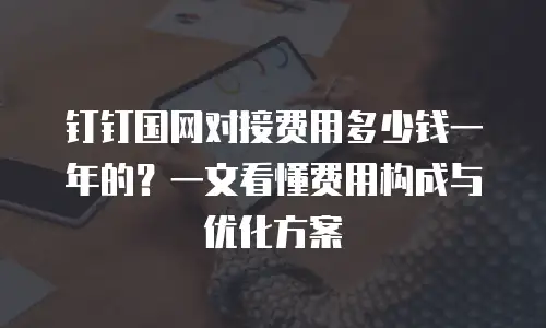 钉钉国网对接费用多少钱一年的？一文看懂费用构成与优化方案
