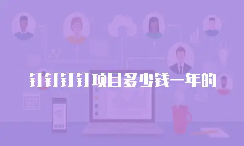 钉钉钉钉项目多少钱一年的