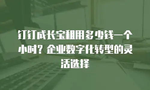 钉钉成长宝租用多少钱一个小时？企业数字化转型的灵活选择