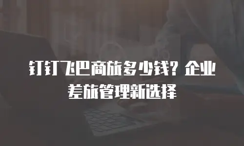 钉钉飞巴商旅多少钱？企业差旅管理新选择
