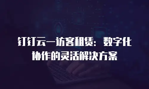 钉钉云一访客租赁：数字化协作的灵活解决方案