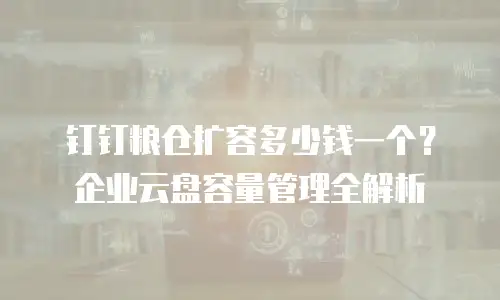 钉钉粮仓扩容多少钱一个？企业云盘容量管理全解析