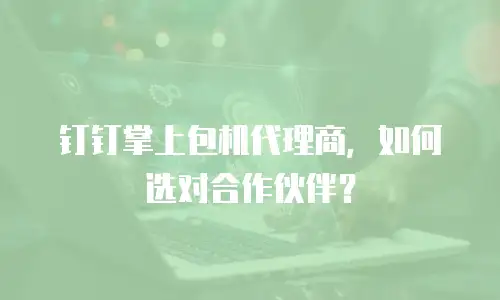 钉钉掌上包机代理商，如何选对合作伙伴？