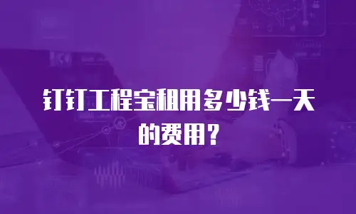 钉钉工程宝租用多少钱一天的费用？