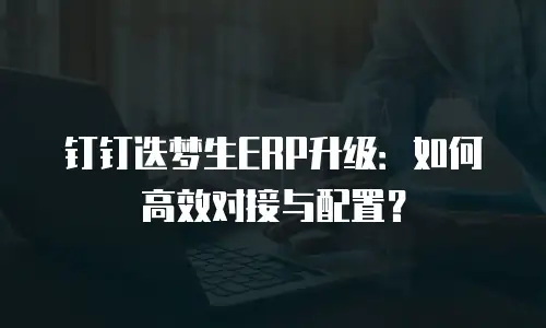 钉钉迭梦生ERP升级：如何高效对接与配置？