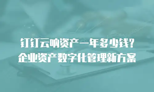 钉钉云呐资产一年多少钱？企业资产数字化管理新方案
