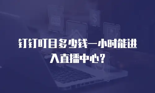 钉钉盯目多少钱一小时能进入直播中心？
