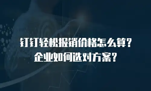 钉钉轻松报销价格怎么算？企业如何选对方案？