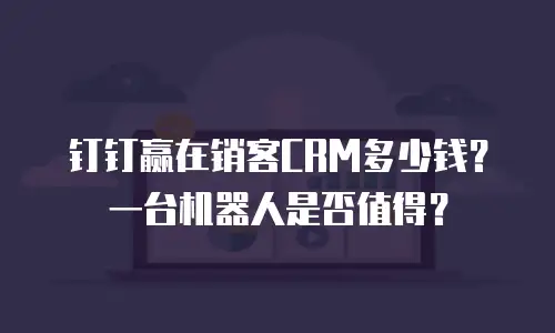 钉钉赢在销客CRM多少钱？一台机器人是否值得？