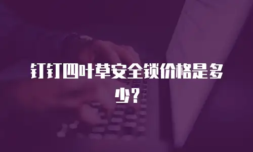 钉钉四叶草安全锁价格是多少？