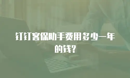 钉钉客保助手费用多少一年的钱？