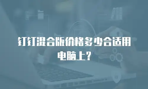 钉钉混合版价格多少合适用电脑上？
