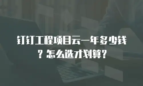 钉钉工程项目云一年多少钱？怎么选才划算？