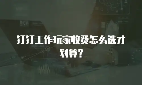 钉钉工作玩家收费怎么选才划算？