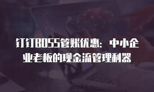 钉钉BOSS管账优惠：中小企业老板的现金流管理利器