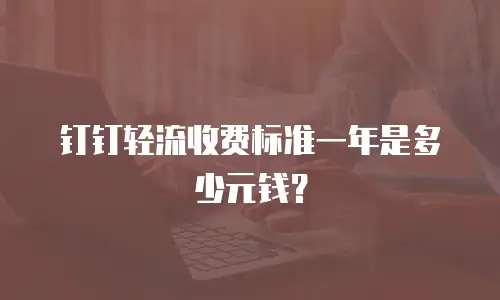 钉钉轻流收费标准一年是多少元钱？