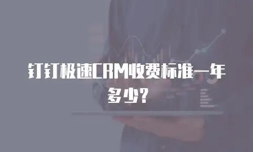 钉钉极速CRM收费标准一年多少？