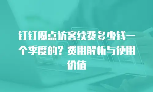 钉钉魔点访客续费多少钱一个季度的？费用解析与使用价值