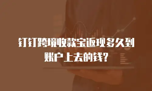 钉钉跨境收款宝返现多久到账户上去的钱？